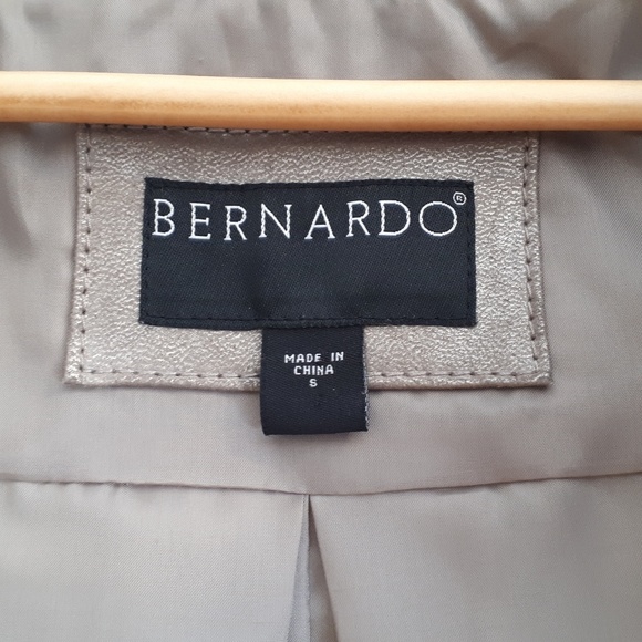 NWOT Bernardo Cropped Leather Trapeze Jacket - Picture 3 of 7
